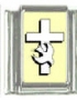 Italian Charms Modul Religion - Kreuz mit Taube