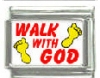 Italian Charms Modul Religion - Walk With God