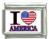 Italian Charms Modul - USA  I love America