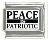 Italian Charms Modul - USA  Peace is Patriotic