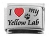Italian Charms Modul Laser - I Love my Yellow Lab