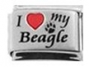 Italian Charms Modul Laser - I Love my Beagle